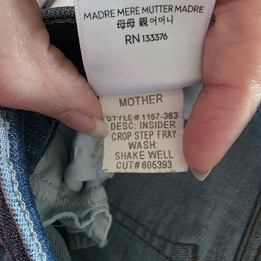 51) MOTHER The Insider Crop Step Fray Sz. 28 - Picture 7 of 10